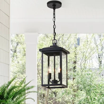 KAWOTI 2-Light Outdoor Lantern Pendant Light