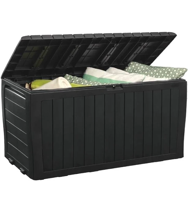 Keter Marvel Plus 71 Gallon Resin Outdoor Storage Box for Patio