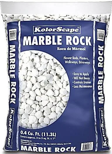 KolorScape White Marble Decorative Rock