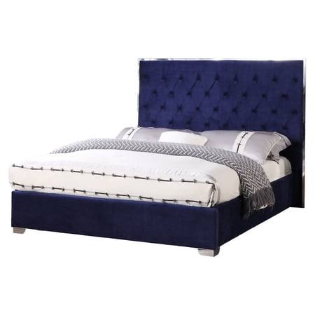 Kressa Fabric Tufted King Platform Bed