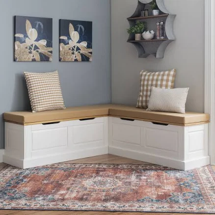 Lark Manor Selby Corner Breakfast Nook Bench