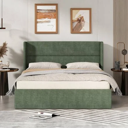 Latitude Run Gaillarde Hydraulic Lift Up Storage Upholstered Platform Bed