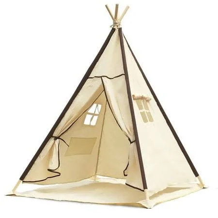 Lavievert Indian Canvas Teepee Children Playhouse
