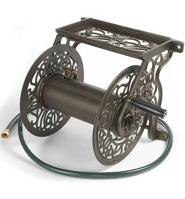 Liberty Garden Model 704 Decorative Outdoor Garden Water Hose Reels (2 Pack)