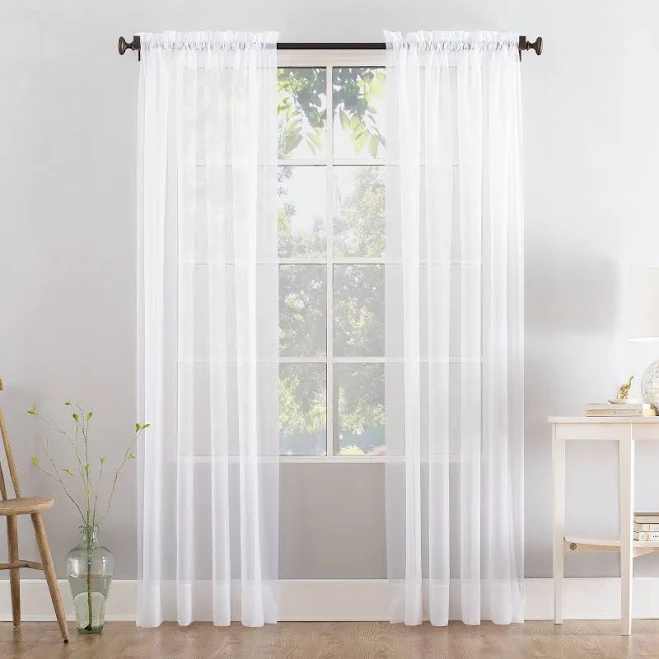 Mainstays Marjorie Sheer Voile Curtain Panel