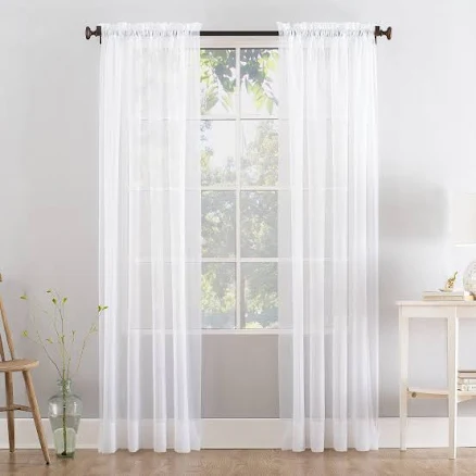 Mainstays Marjorie Sheer Voile Curtain Panel