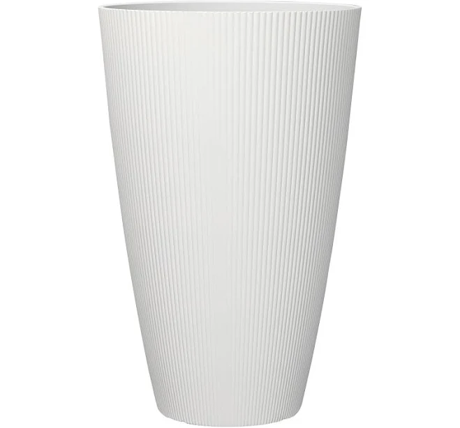 Mainstays Parker Tall Cream Recycled Resin Planter