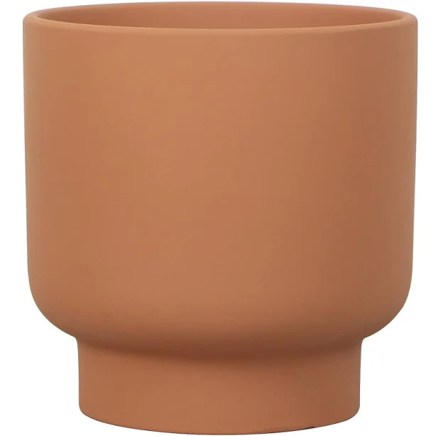 Mainstays Small 8in Round Terracotta Petra Terra Ceramic Planter