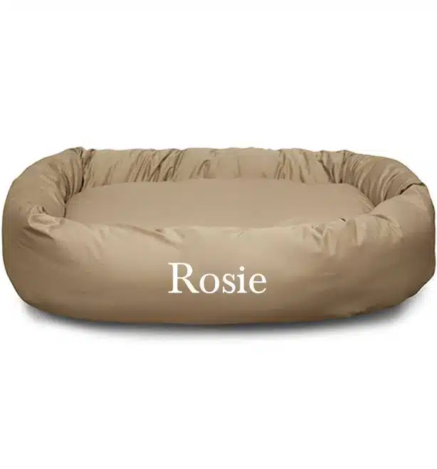Majestic Pet Personalized Bagel Dog Bed