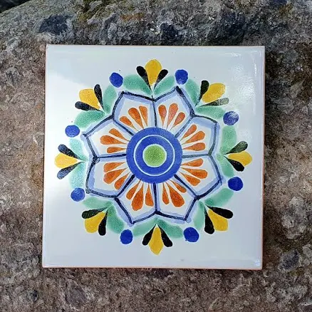 Mayolica Ceramics Flower III Tile