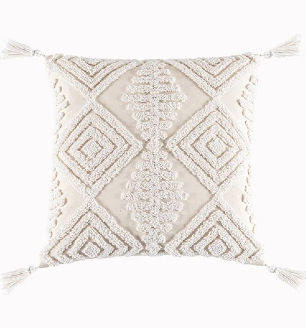 MeadowPark Tufted Geometric Throw Pillow Cover