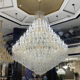 Merlin Lamps Extra Large Multi-tiered Candle Light Crystal Chandelier for Hotel/