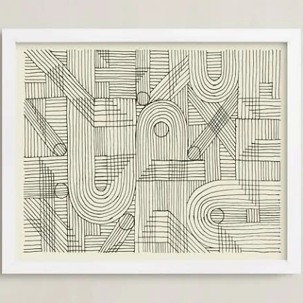 Minted Sketchy Pattern Limited Edition Fine Wall Art Print