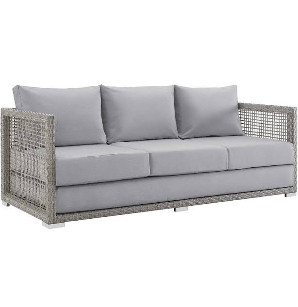 Modway Aura Outdoor Patio Wicker Rattan Sofa