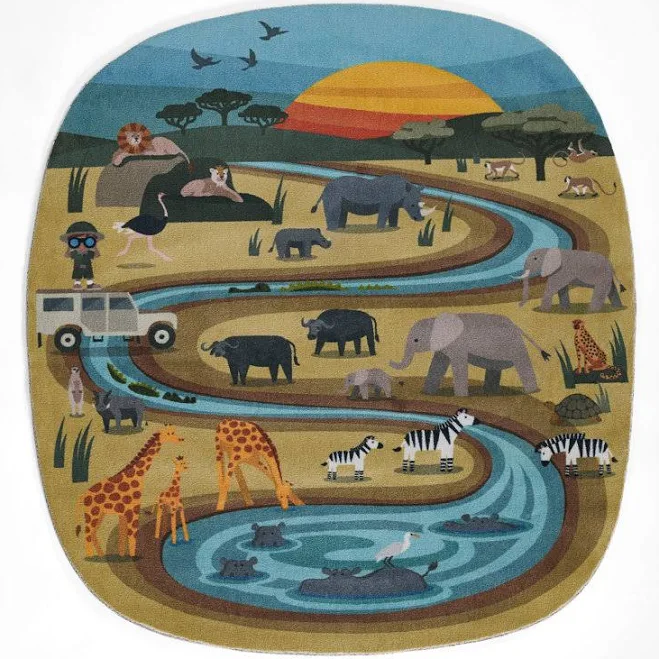 Momeni Playground Safari Kid Rug
