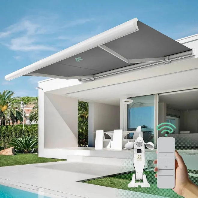 Motorized Retractable Awnings for Patios & Decks
