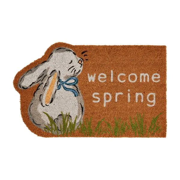 Mud Pie Bunny Coir Door Mat