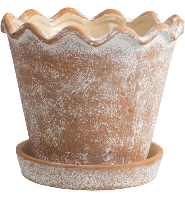 My Texas House Wave Terracotta Ceramic Planter Pot