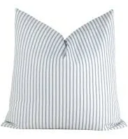 Navy Blue French Ticking Stripe Pillow Cover - Premier Prints Classic - Cozy Cot