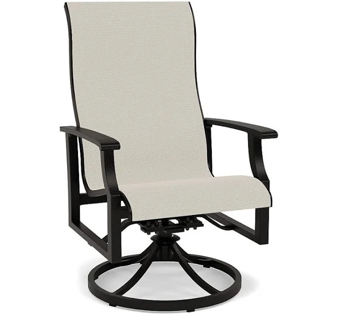 Newport Sling Swivel Dining Chair