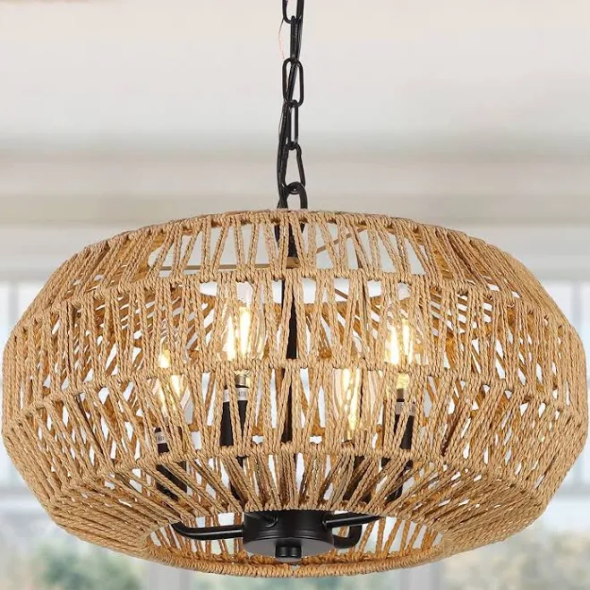 Noble House Farmhouse 4-Light Pendant Light