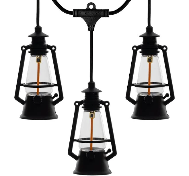 Novelty Lights 10 Light LED Flicker Flame Oil Lamp String Set