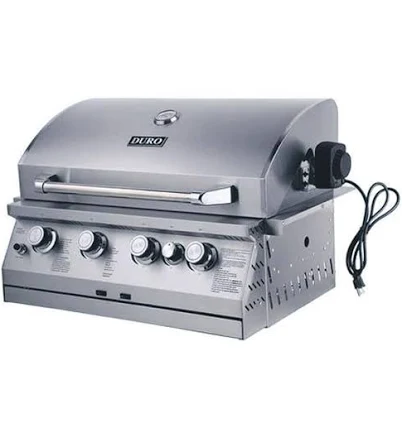 NXR Stainless Steel 31-in W 4 -Burner Natural Gas/Liquid Propane Built-in Grill 