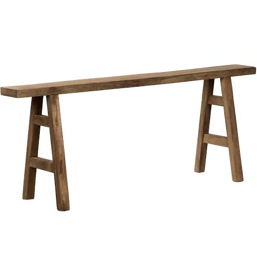 Olive Ateliers Skinny Reclaimed Wood Bench