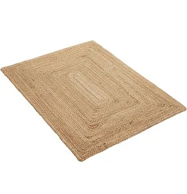 OMOMMD Hand Woven Jute Braided Reversible Boho Farmhouse Indoor Outdoor Decorati