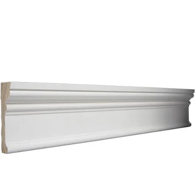 Ornamental Mouldings OML13G-8FT Primed White Hardwood Casing Moulding