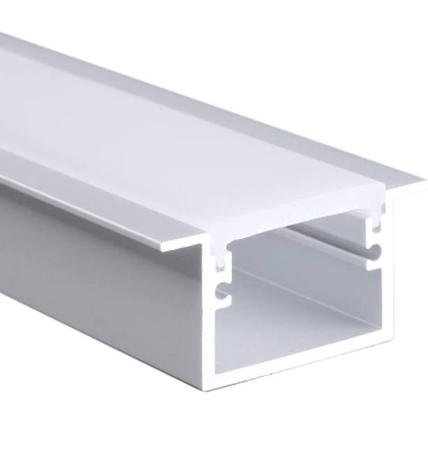 Outdoor Driveway LED Strip Profile Flanged 30mm Wide Pathway Lighting