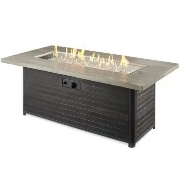 Outdoor GreatRoom Cedar Ridge Linear Gas Fire Pit Table