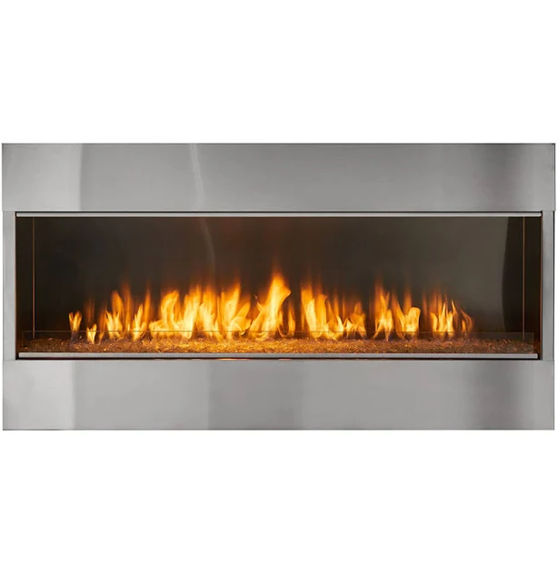 Outdoor Lifestyles Lanai 60-Inch Linear Outdoor Natural Gas Fireplace