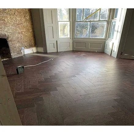 Oxford Herringbone Dark Oak Wood Flooring 18 x 80 x 300
