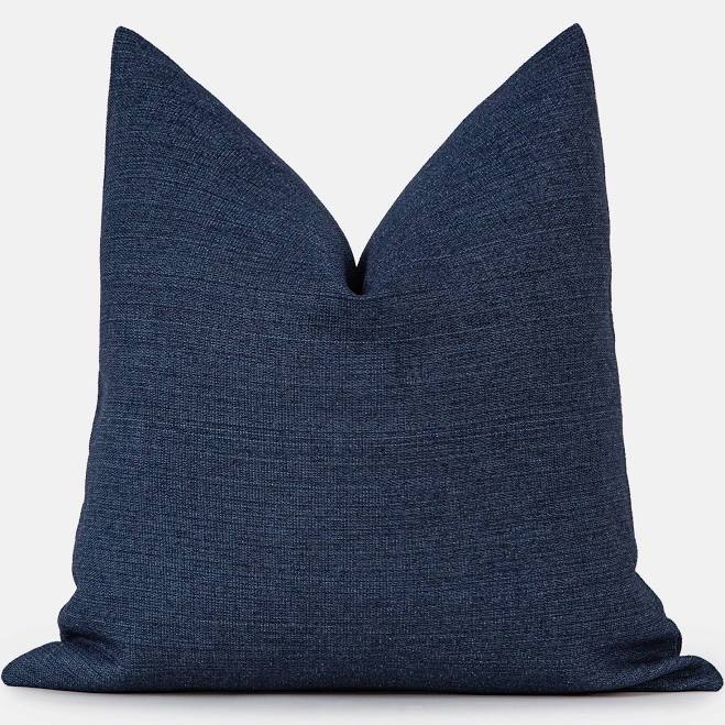 Pillowhan Deep Navy Linen Pillow Cover