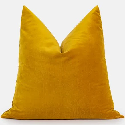 Pillowhan Mustard Velvet Pillow Cover