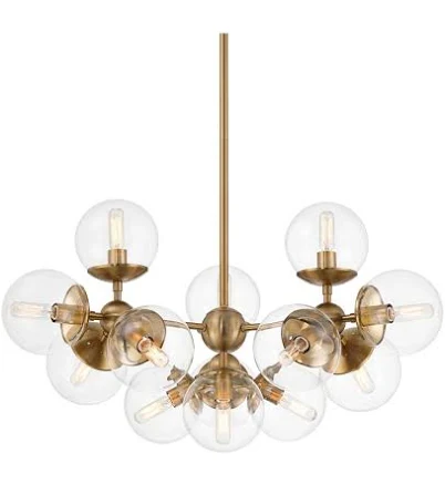 Possini Euro Design Cosas Warm Brass Sputnik Chandelier 27 1/2