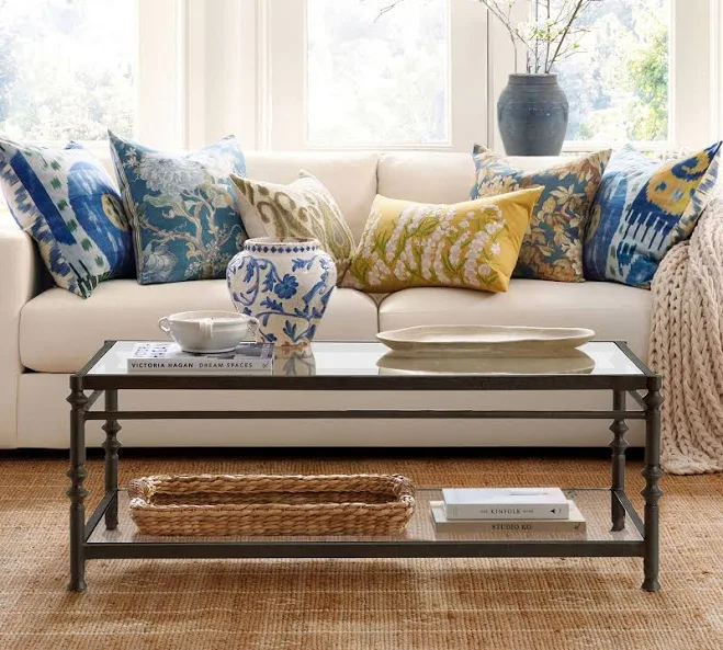 Pottery Barn Estelle Rectangular Metal Coffee Table