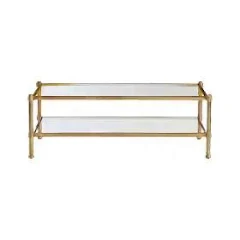 Pottery Barn Everson Rectangular Glass Coffee Table
