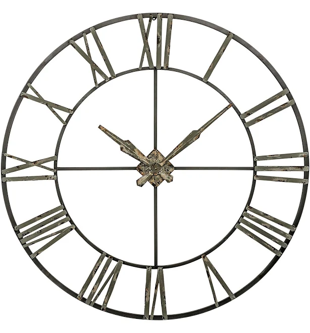 Pottery Barn Galavanized Oversized Wall Clock