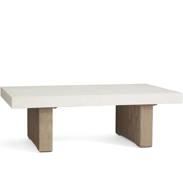 Pottery Barn Pomona Concrete Rectangular Coffee Table