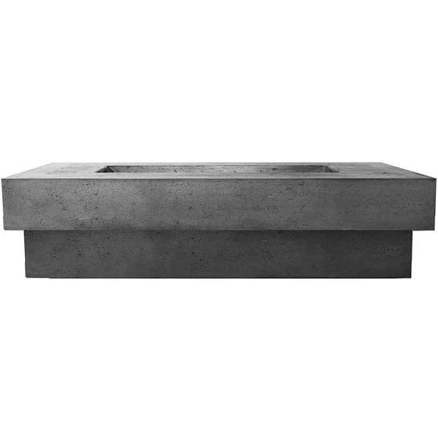 Prism Hardscapes Elevate Concrete Gas Fire Pit, 80x38-Inch