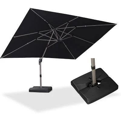 PURPLE LEAF 10' X 13' Patio Umbrella Outdoor Large Rectangular Cantilever Umbrel