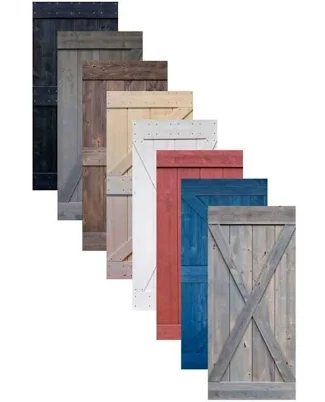 RealCraft Weathered Wood Farmhouse Door