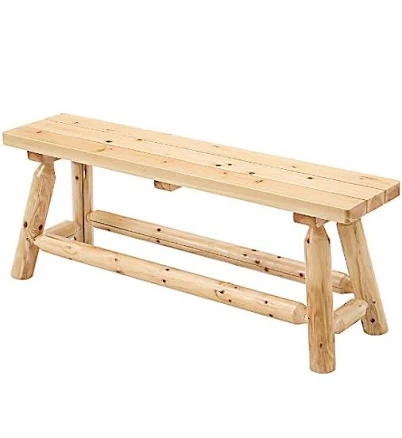 Red Shed Elkin Log Patio Bench