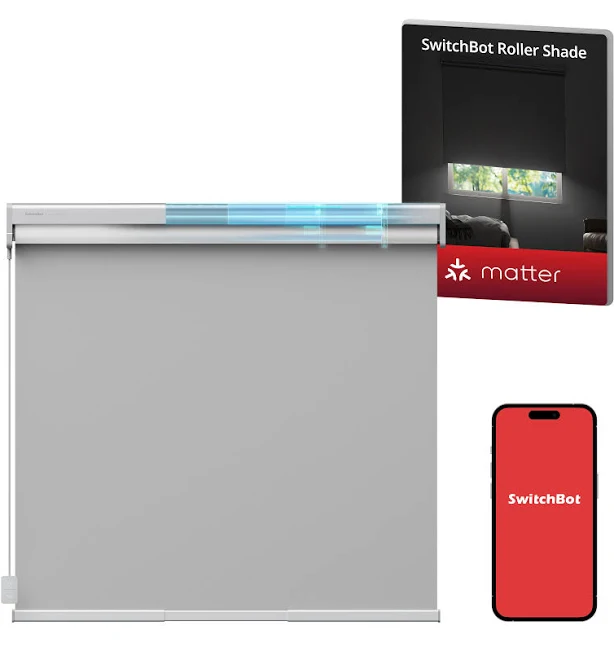 Roller Shades with Solar Panel