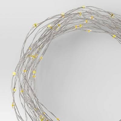 Room Essentials 10.5' 30ct Battery Operated LED Dewdrop Fairy String Lights