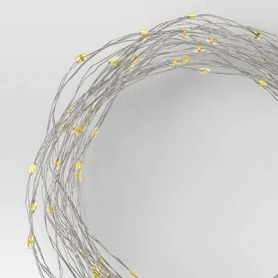 Room Essentials 10.5' 30ct Battery Operated LED Dewdrop Fairy String Lights