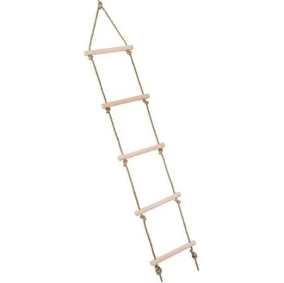 Rope ladder climbing ladder with 5 rungs for children