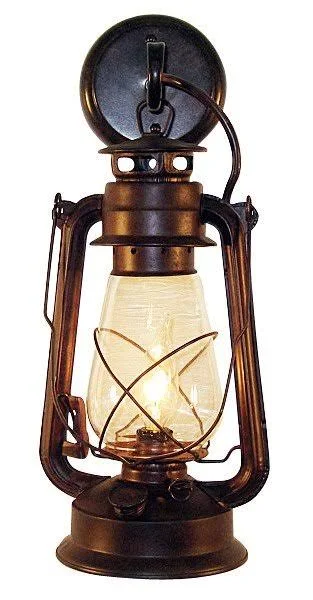 Rustic Lantern and Wall Sconce